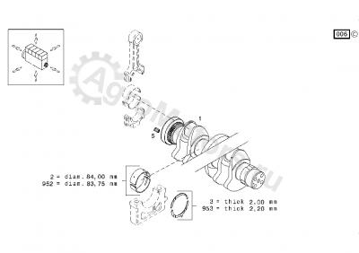 02931071 Вкладыш коренной ORIGINAL DEUTZ AG Вид 2